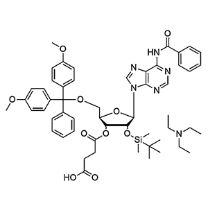 N6-Bz-DMT-2'-O-TBDMS-Ar-3'-succinate, TEA salt