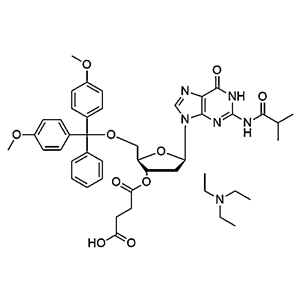 N2-iBu-DMT-2'-dG-3'-succinate, TEA salt