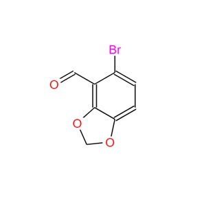 5-溴-1,3-苯并二氧杂环戊二烯-4-甲醛,5-BROMO-1 3-BENZODIOXOLE-4-CARBOXALDEHY&