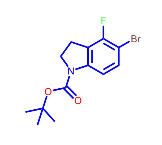 N-Boc-5-溴-4-氟吲哚啉,tert-Butyl5-bromo-4-fluoroindoline-1-carboxylate