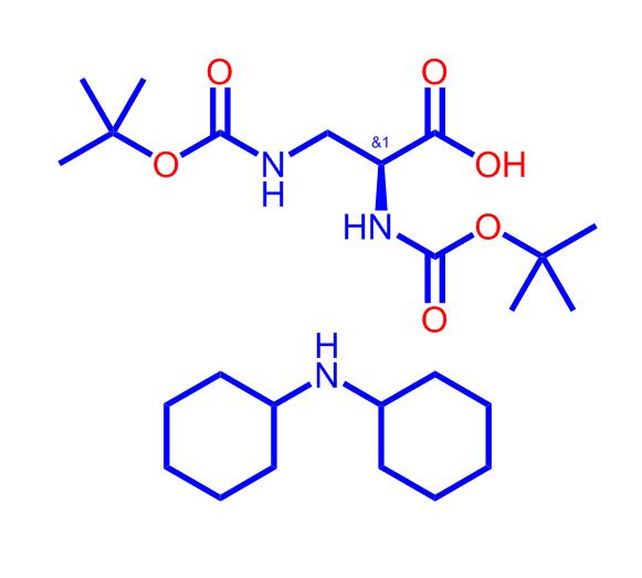 二环己基胺(S)-2,3-双((叔丁氧羰基)氨基)丙酸酯,Boc-Dap(Boc)-OH.DCHA