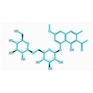 决明柯酮龙胆二糖苷 ，决明柯酮双葡糖苷，245724-09-8，Torachrysone gentiobioside。