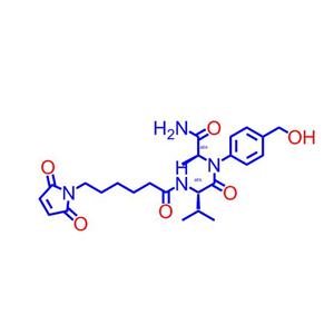 6-(2,5-二氧代-2,5-二氢-1H-吡咯-1-基)-N-((S)-1-(((S)-1-((4-(羟甲基)苯基)氨基)-1-氧代丙烷-2-基)氨基)-3-甲基-1-氧代丁-2-基)己酰胺1870916-87-2