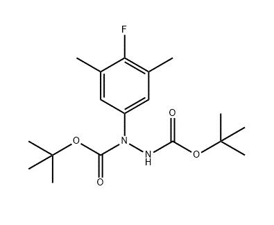 1-(4-氟-3,5-二甲基苯基)肼-1,2-二甲酸二叔丁酯,1,2-Hydrazinedicarboxylic acid, 1-(4-fluoro-3,5-dimethylphenyl)-, 1,2-bis(1,1-dimethylethyl) ester