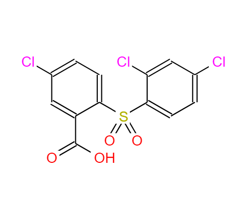 5-氯-2-[(2,4-二氯苯基)磺酰基]苯甲酸,5-Chloro-2-[(2,4-dichlorophenyl)sulfonyl]benzoic acid