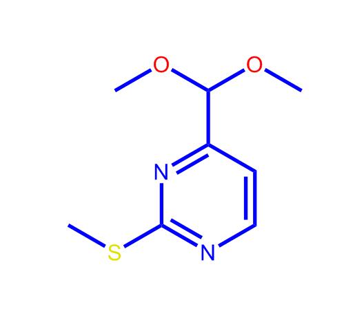 4-(二甲氧基甲基)-2-(甲基巯基)嘧啶,4-(dimethoxymethyl)-2-(methylsulfanyl)pyrimidine