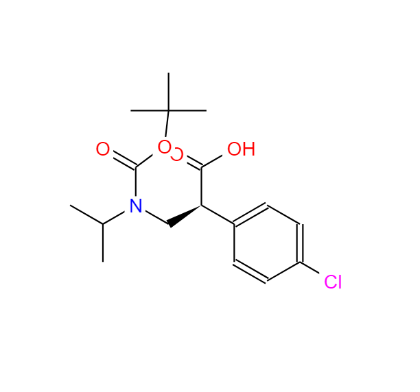 GDC-0068(中间体),(S)-3-((tert-butoxycarbonyl)isopropylamino)-2-(4-chlorophenyl)propanoic acid