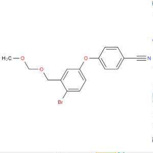 4-(4 -溴-3-((甲氧基甲氧基)甲基) 苯氧基)苯甲腈,4-(4-bromo-3-((methoxymethoxy )methyl)phenoxy)benzonitrile