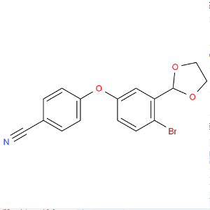 4-(4-溴-3-(1,3-二氧戊环-2-基) 苯氧基)苯甲腈,4-(4-Bromo-3-(1,3-dioxolan-2- yl)phenoxy)benzonitrile