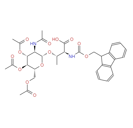 乙酰氨基葡萄糖苏氨酸,Fmoc-L-Thr(β-D-GlcNAc(Ac)3)-OH