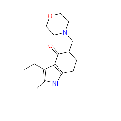 3-乙基-2-甲基-5-(吗啉-4-基甲基)-1,5,6,7-四氢吲哚-4-酮,3-Ethyl-2-methyl-5-(morpholin-4-ylmethyl)-1,5,6,7-tetrahydroindol-4-one