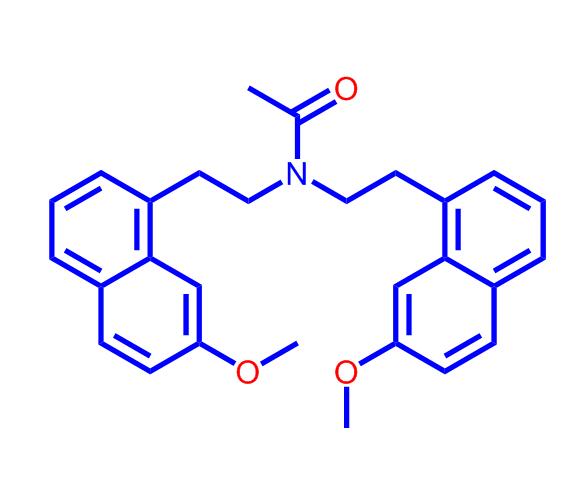 N,N-双[2-(7-甲氧基-1-萘基)乙基]-乙酰胺,N,N-bis(2-(7-methoxynaphthalen-1-yl)ethyl)acetamide