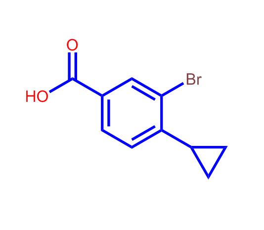 3-溴-4-环丙基苯甲酸,3-BroMo-4-cyclopropylbenzoic acid