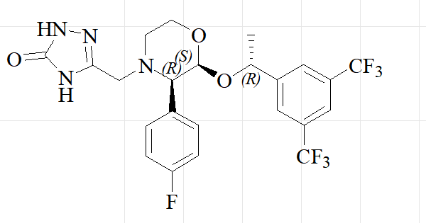 阿瑞匹坦杂质（5[[（2S，3R）- 2[（1R）- 1 –[3,5-二（三氟甲基）苯基]乙氧基]-3-（4-氟苯基）-4-吗啉基]甲基]- 1,2-二氢-3H-1,2,4-三氮唑-3-酮）,Aprepitant Impurity