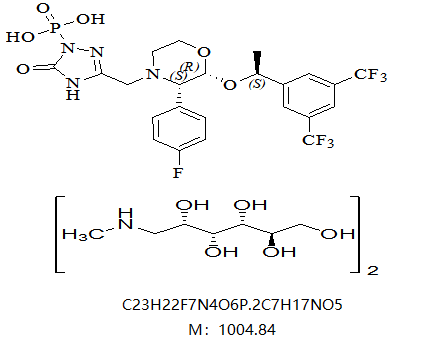 阿瑞匹坦杂质[3-[[(2R,3S)-2-[(1S)-1-[3,5-二(三氟甲基)苯基]乙氧基]-3-(4-氟苯基)-4-吗啉基]甲基]-2,5-二氢-5-氧代-1H-1,2,4-三唑-1-基]膦酸双葡甲胺盐,Aprepitant Impurity