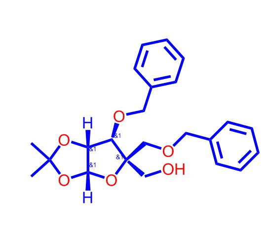 3-O-芐基-1,2-O-亞異丙基-4-C-(苯甲氧基)甲基-β-L-呋喃來蘇糖苷,3-O-Benzyl-1,2-O-isoproylidene-4-C-(phenylmethoxy)methyl-b-L-lyxofuranose