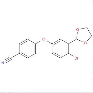 4-(4-溴-3-(1,3-二氧戊环-2-基) 苯氧基)苯甲腈
