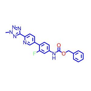 N-（3-氟-4-（6-（2-甲基-2h-四唑-5-基）-3-吡啶基）苯基）氨基甲酸苯甲酯1220910-89-3