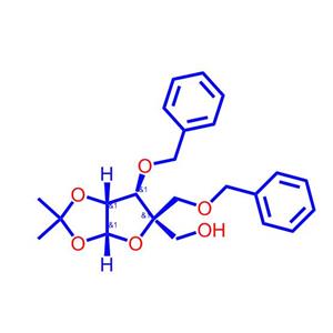 3-O-苄基-1,2-O-亚异丙基-4-C-(苯甲氧基)甲基-β-L-呋喃来苏糖苷153186-10-8