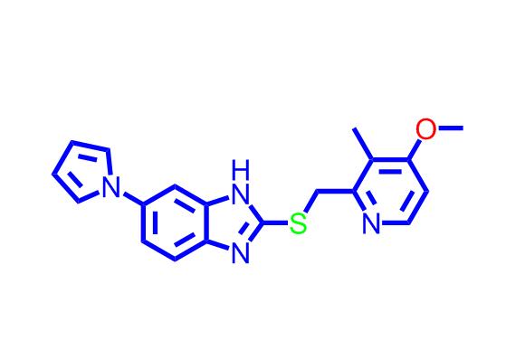 2-[[(4-甲氧基-3-甲基-2-吡啶基)甲基]硫基]-6-(1H-吡咯-1-基)-1H-苯并咪唑,2-[[(4-Methoxy-3-methyl-2-pyridinyl)methyl]thio]-6-(1H-pyrrol-1-yl)-1H-benzimidazole