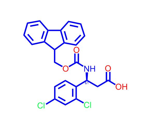 FMOC-(S)-3-氨基-3-(2,4-二氯苯基)-丙酸,(S)-3-((((9H-Fluoren-9-yl)methoxy)carbonyl)amino)-3-(2,4-dichlorophenyl)propanoicacid