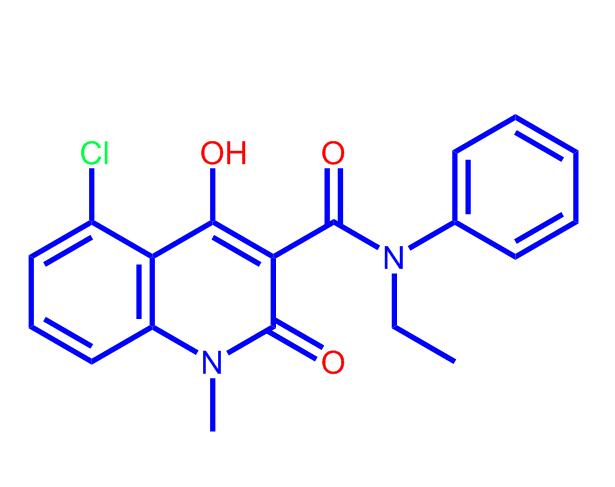 5-氯-N-乙基-4-羟基-1-甲基-2-氧-N-苯基-1,2-二氢喹啉-3-甲酰胺,5-chloro-N-ethyl-4-hydroxy-1-methyl-2-oxo-N-phenylquinoline-3-carboxamide