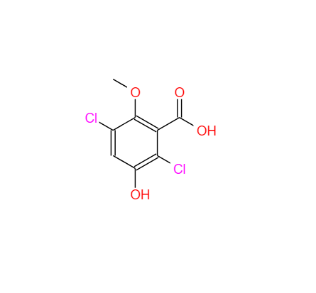 2,5-二氯-3-羟基-6-甲氧基苯甲酸,2,5-Dichloro-3-hydroxy-6-methoxybenzoic acid