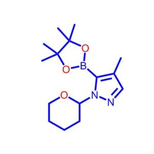 4-甲基-1-(四氢吡喃-2-基)-5-(四甲基-1,3,2-二氧硼杂环戊烷-2-基)-1H-吡唑1492954-33-2