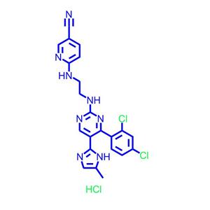 6-((2-((4-(2,4-二氯苯基)-5-(5-甲基-1H-咪唑-2-基)嘧啶-2-基)氨基)乙基)氨基)烟腈单盐酸盐1797989-42-4
