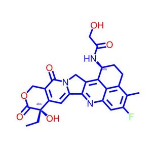 N-((1S,9S)-9-乙基-5-氟-9-羟基-4-甲基-10,13-二氧代-2,3,9,10,13,15-六氢-1H,12H-苯并[de]吡喃并[3',4':6,7]吲哚嗪并[1,2-b]喹啉-1-基)-2-羟基乙酰胺1599440-33-1