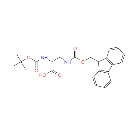 N-叔丁氧羰基-N'-芴甲氧羰基-D-2,3-二氨基丙酸,Nα-Boc-Nβ-Fmoc-D-2,3-diaminopropionic acid