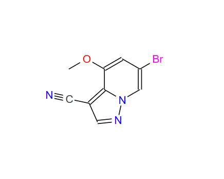 6-溴-4-甲氧基吡唑并[1,5-A]吡啶-3-甲腈,6-bromo-4-methoxypyrazolo[1,5-a]pyridine-3-carbonitrile