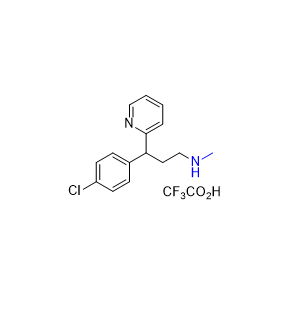 氯苯那敏雜質(zhì)02,3-(4-chlorophenyl)-N-methyl-3-(pyridin-2-yl)propan-1-amine trifluoroacetate