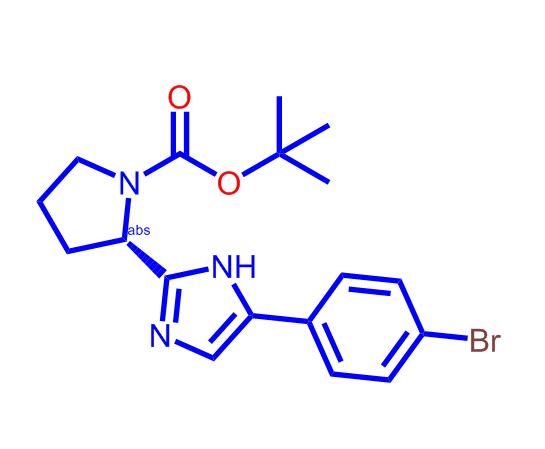 (S)-2-(5-(4-溴苯基)-1H-咪唑-2-基)吡咯烷-1-羧酸叔丁酯,(S)-tert-Butyl2-(5-(4-bromophenyl)-1H-imidazol-2-yl)pyrrolidine-1-carboxylate