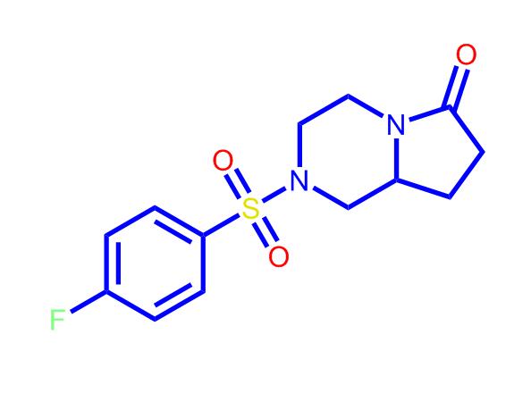 2-[(4-氟苯基)磺?；鵠六氫吡咯并[1,2-A]吡嗪-6(2H)-酮,2-[(4-Fluorophenyl)sulfonyl]hexahydropyrrolo[1,2-a]pyrazin-6(2H)-one