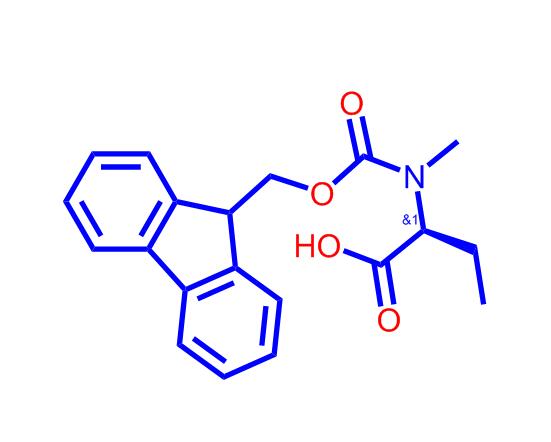 (S)-2-((((9H-芴-9-基)甲氧基)羰基)(甲基)氨基)丁酸,(S)-2-((((9H-Fluoren-9-yl)methoxy)carbonyl)(methyl)amino)butanoicacid