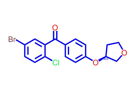 (5-溴-2-氯苯基)[4-[[(3S)-四氢-3-呋喃基]氧基]苯基]甲酮,(5-Bromo-2-chlorophenyl)[4-[[(3S)-tetrahydro-3-furanyl]oxy]phenyl]methanone
