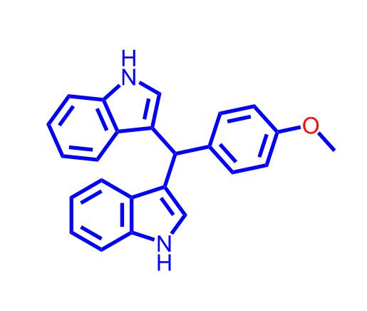 3,3'-((4-甲氧基苯基)亚甲基)双(1H-吲哚),3,3'-((4-Methoxyphenyl)methylene)bis(1H-indole)