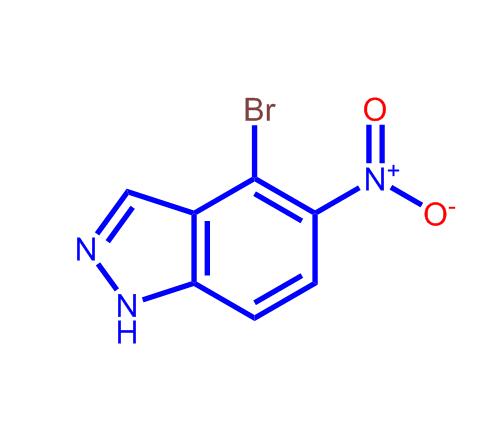 4-溴-5-硝基-1H-吲唑,4-Bromo-5-nitro-1H-indazole