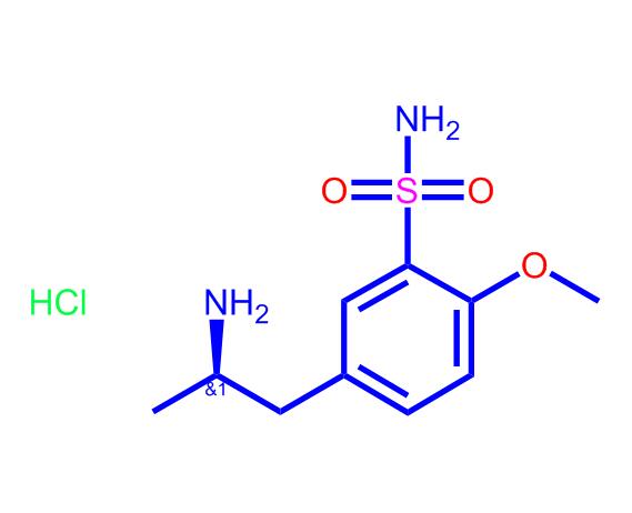 (R)-(+)-5-(2-氨基丙基)-2-甲氧基苯磺酰胺盐酸盐,5[(R)-(2-Aminopropyl)]-2-methoxybenzenesulfonamide Hydrochloride