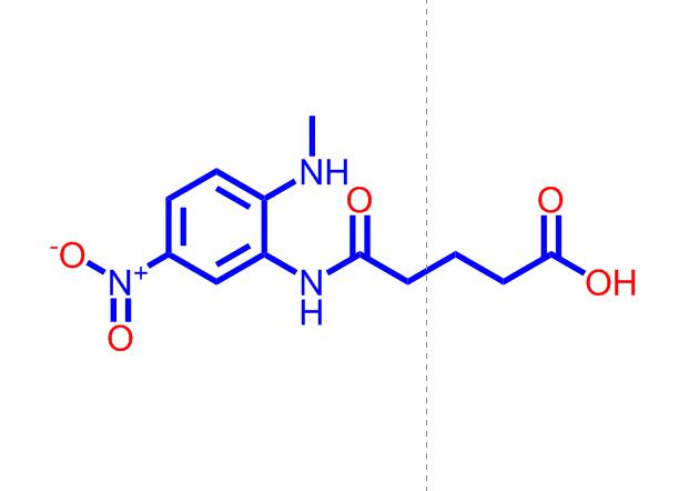 戊二酸-2-甲氨基-5-硝基单苯胺,5-((2-(Methylamino)-5-nitrophenyl)amino)-5-oxopentanoicacid