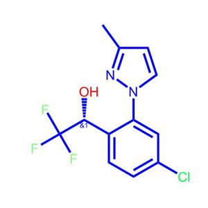 (R)-1-(4-氯-2-(3-甲基吡唑-1-基)苯基)-2,2,2三氟乙醇,(R)-1-(4-chloro-2-(3-methyl-1H-pyrazol-1-yl)phenyl)-2,2,2-trifluoroethanol