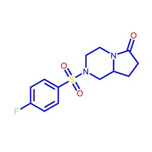 2-[(4-氟苯基)磺酰基]六氢吡咯并[1,2-A]吡嗪-6(2H)-酮272786-64-8
