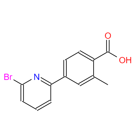 4-(6-溴吡啶-2-基)-2-甲基苯甲酸,4-(6-Bromo-pyridin-2-yl)-2-methyl-benzoicacid