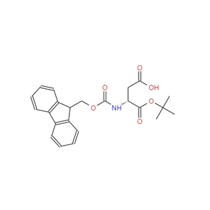 N-芴甲氧羰基-D-天冬氨酸 1-叔丁酯,N-FMoc-D-aspartic acid 1-tert-butyl ester