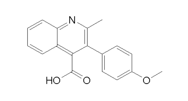 3-(4-methoxyphenyl)-2-methylquinoline-4-carboxylic acid,3-(4-methoxyphenyl)-2-methylquinoline-4-carboxylic acid