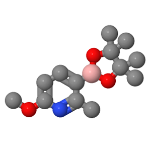 6-甲氧基-2-甲基吡啶-3-硼酸频哪醇酯,6-Methoxy-2-methyl-3-(4,4,5,5-tetramethyl-[1,3,2] dioxaborolan-2-yl)-pyridine