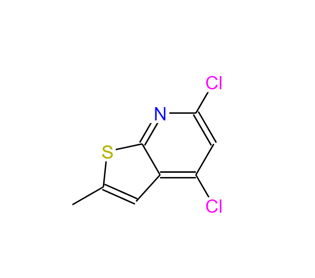 4,6-二氯-2-甲基噻吩并[2,3-B]吡啶,4,6-Dichloro-2-Methylthieno[2,3-b]pyridine