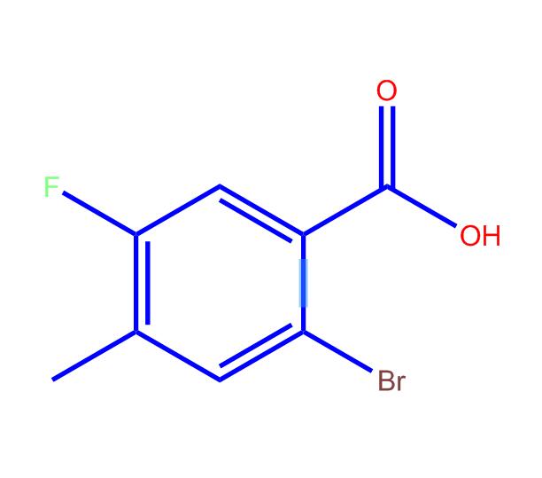 2-溴-5-氟-4-甲基苯甲酸,2-Bromo-5-fluoro-4-methylbenzoicacid