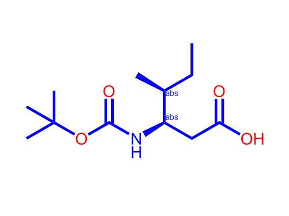 (3R,4S)-3-((叔丁氧基羰基)氨基)-4-甲基己酸,Boc-L-beta-Homoisoleucine